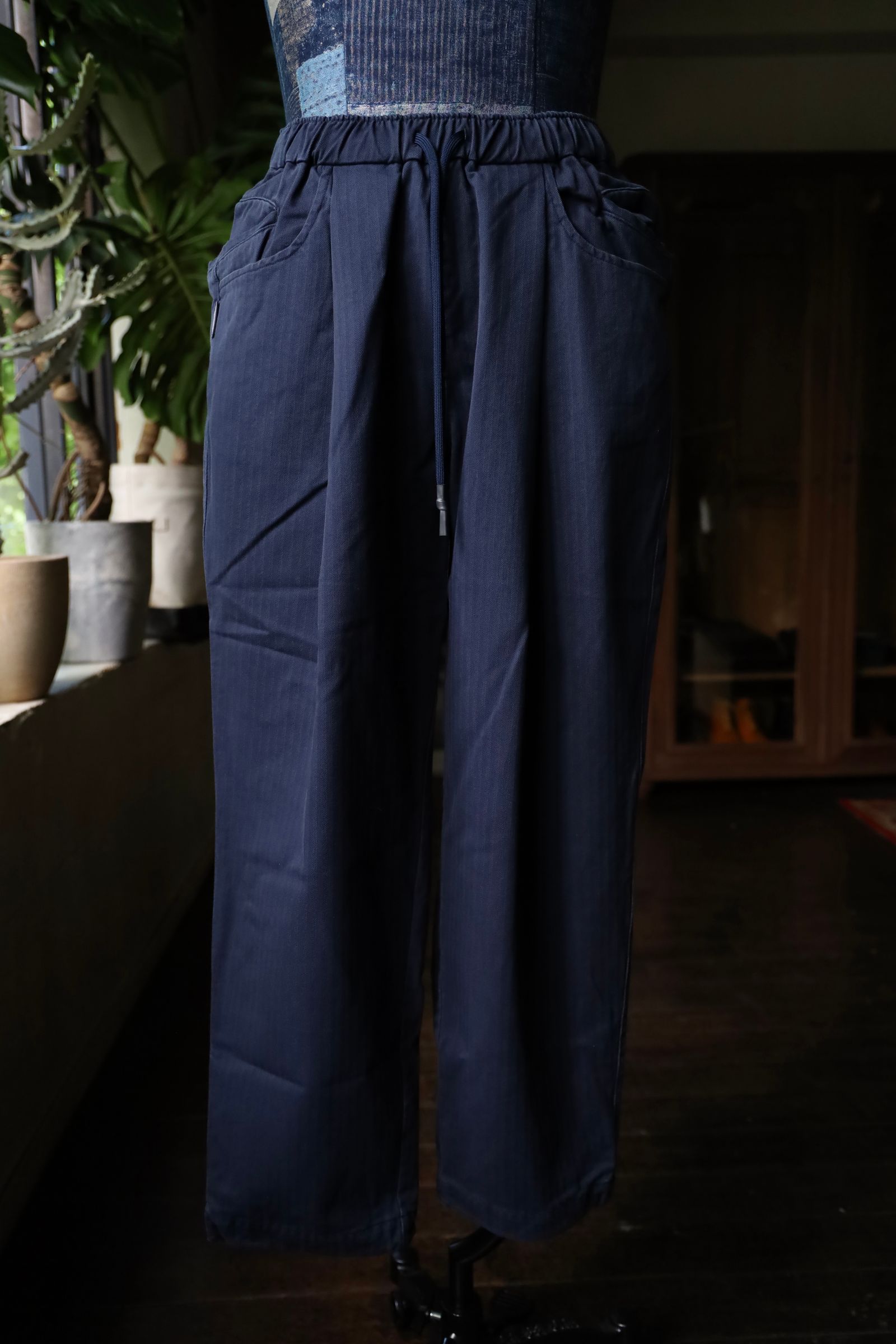 S.F.C 24FW エスエフシー  WIDE TAPERED EASY PANTS(SFCFW24P03)Navy
