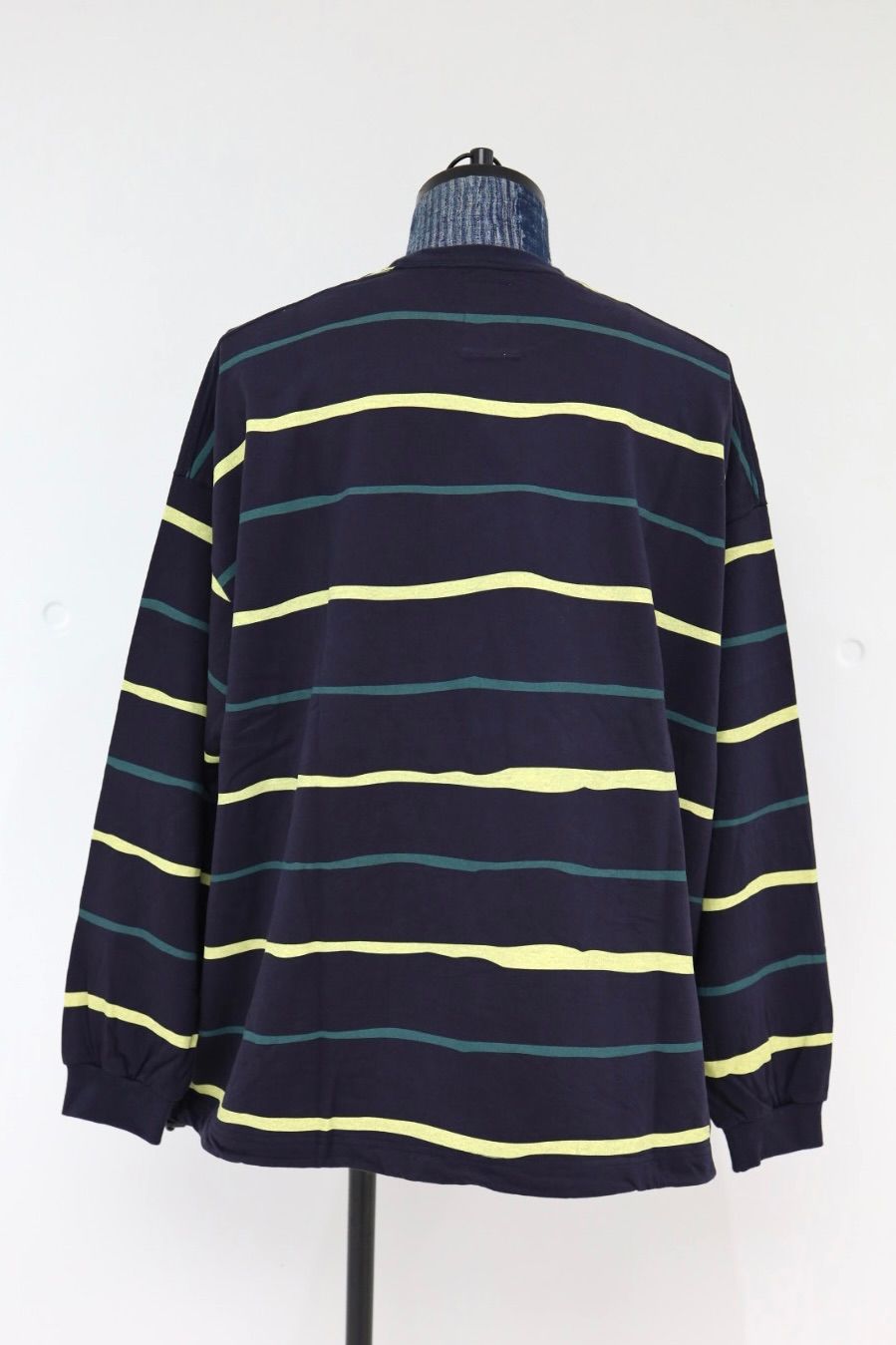 S.F.C 2026FW エスエフシー SUPER BIG STRIPE LS TEE (W/DRAWSTRINGS) (SFCFW26CS07)Navy☆10月17日(土)発売！