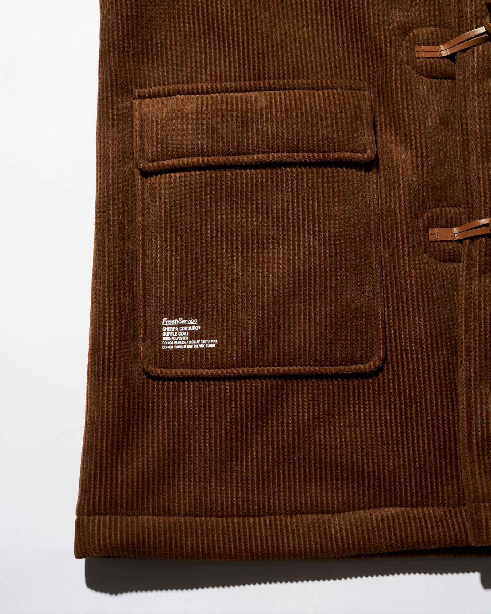 フレッシュサービス SHERPA CORDUROY DUFFLE COAT(FSC254-10064)BROWN☆11月22日(土)発売！
