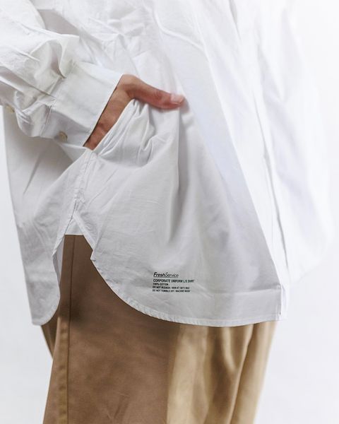 FreshService CORPORATE UNIFORM L/S SHIRT(WHITE)スタイル 11月2日(土)新作発売！