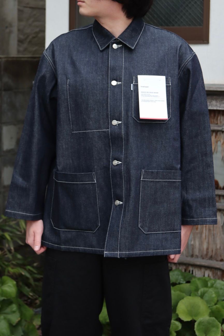 Graphpaper 新作Selvage Denim Coverall style.2022.1.23 | 3133 | mark