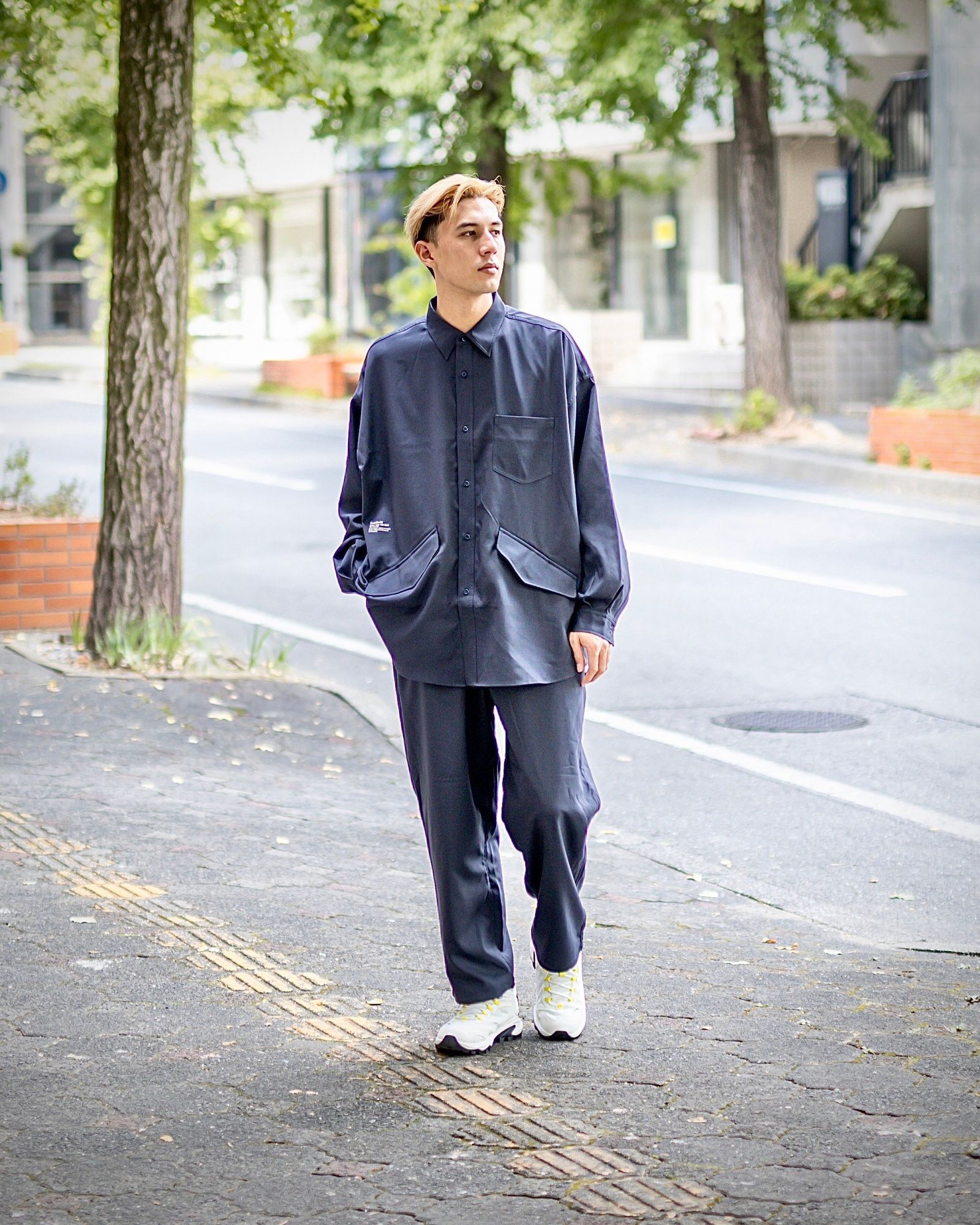 FreshService WOOLY TWILL TECH SHIRT(NAVY)9月28日(土)新作初売！ | 5453 | mark