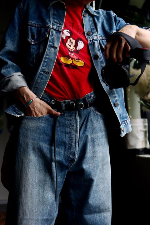 A.PRESSE No.22 Washed Wide Denim Pantsスタイル36