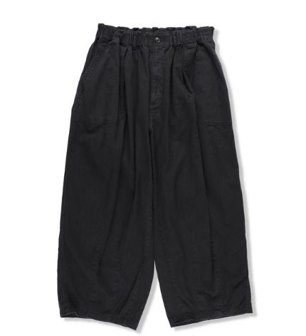 イズネス25AW HERRINGBONE BALLOON BAKER PANTS(1006SSBALOONPT01)BLACK