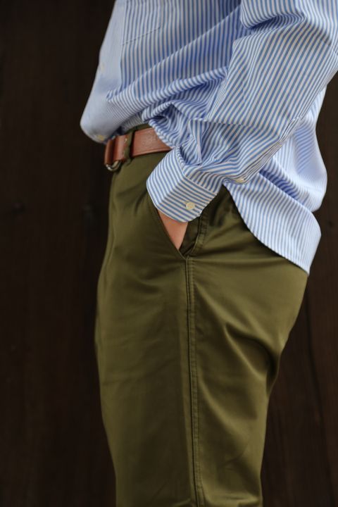 Comme Des Garcons Homme HOMME刺繍ストライプシャツ(HG-B019-051) style.2021.3.12.