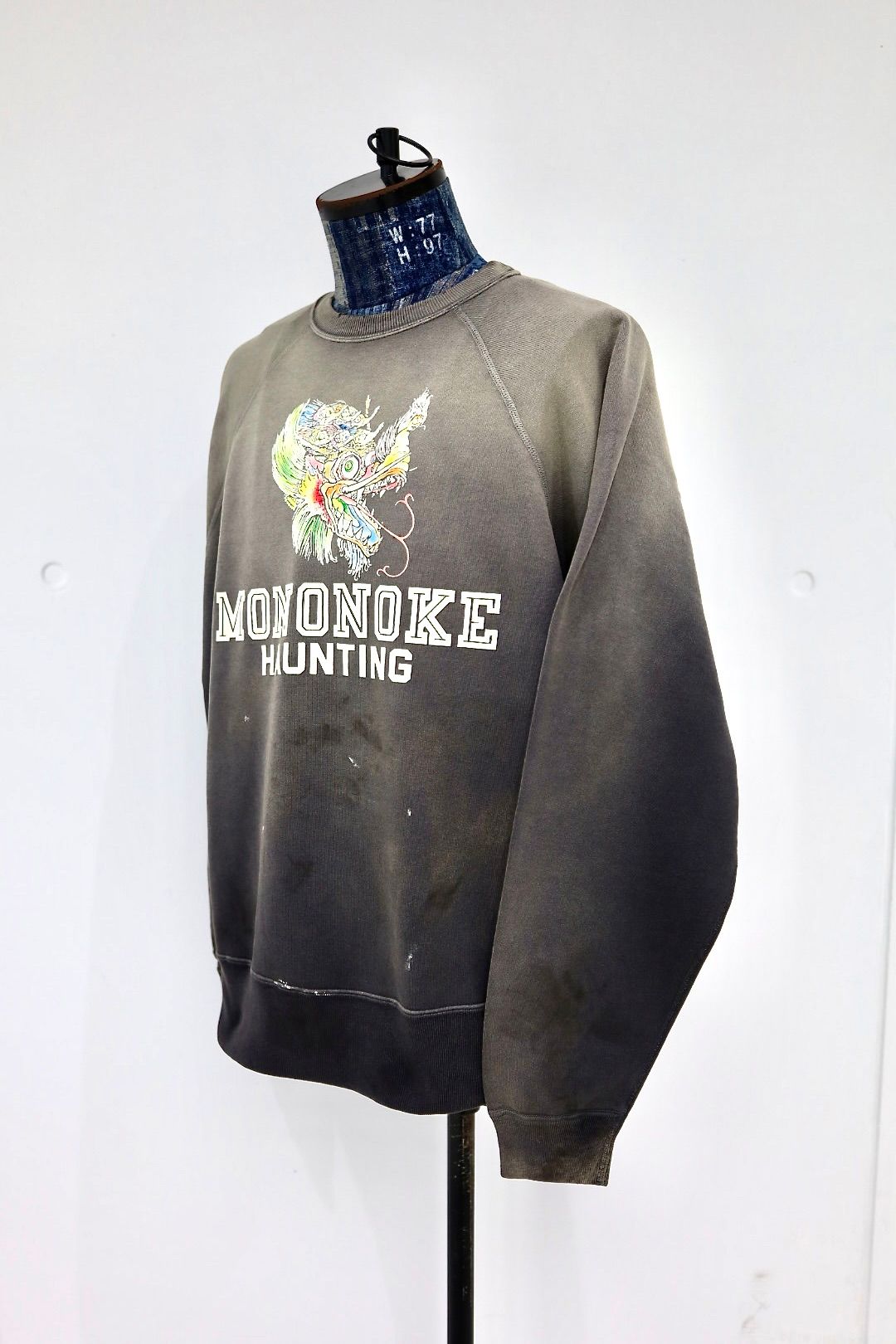 モノノケ・メイド CREW NECK SWEAT_龍 (MT-MK8-0000-013)CHARCOAL☆オンライン4月11日(土)発売！
