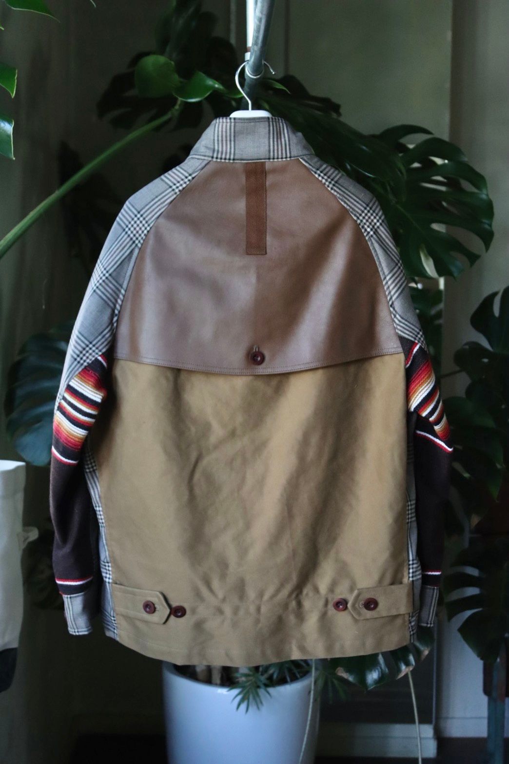ジュンヤワタナベマン 22FW Jay Kayコラボ スウィングトップブルゾン(WJ-J030-051)BROWN/BLACK/BEIGE x BROWN