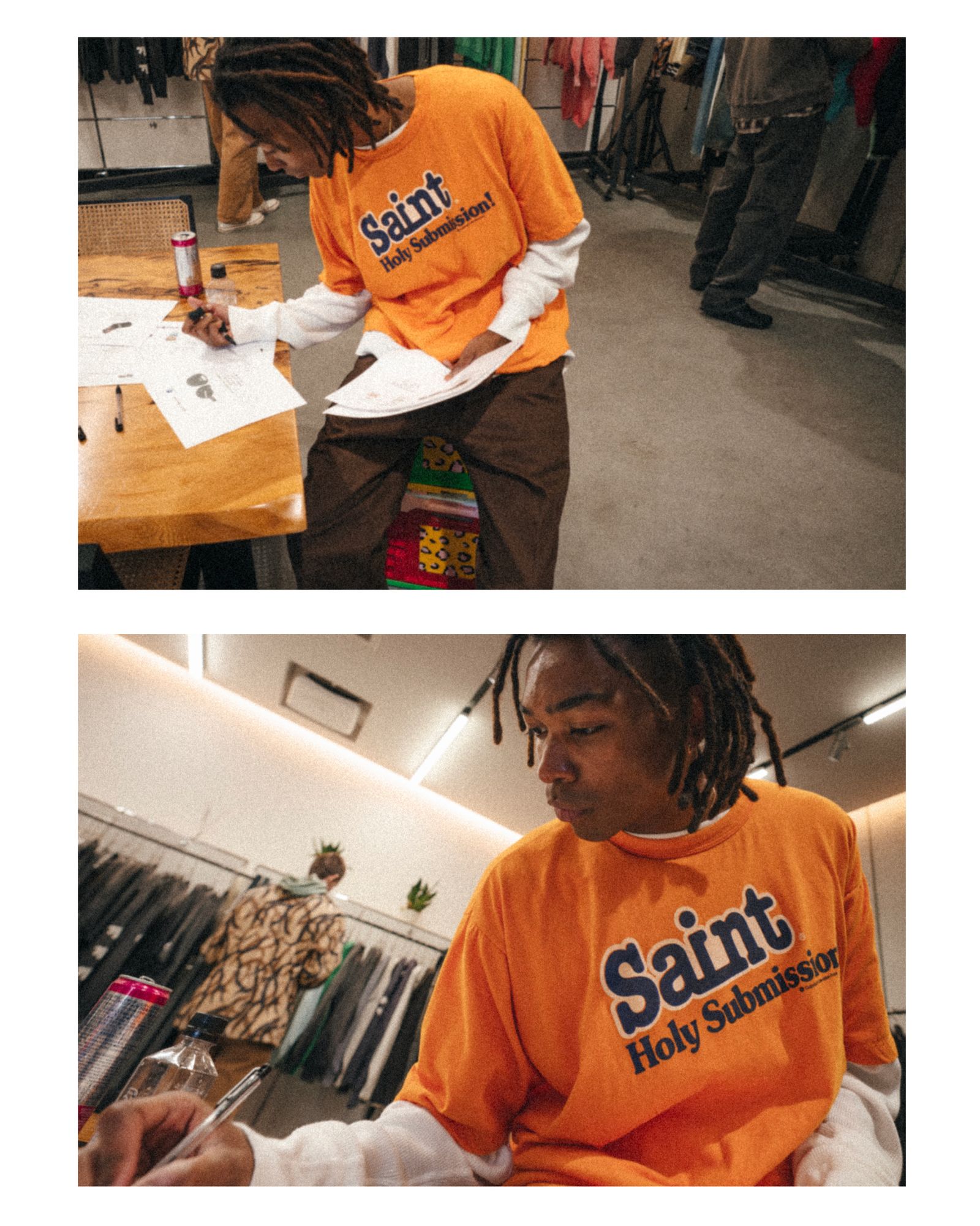セントマイケル 26AW Holy Submission_SS T-SHIRT(SM-MK1-0000-018)ORANGE☆10月24日(土)発売！