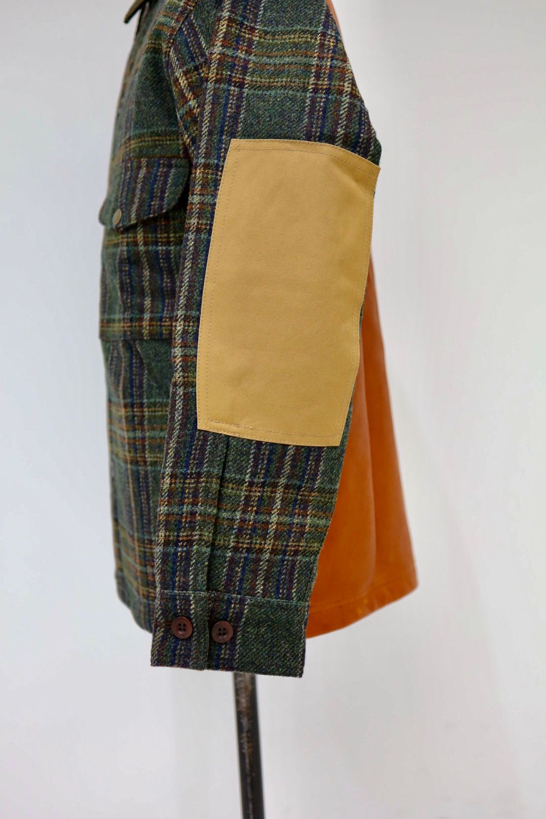 ジュンヤワタナベマン 25AW FILSON Wネーム ウールチェックツイードレザージャケット(WP-B002-051)☆11月1日(土)発売!