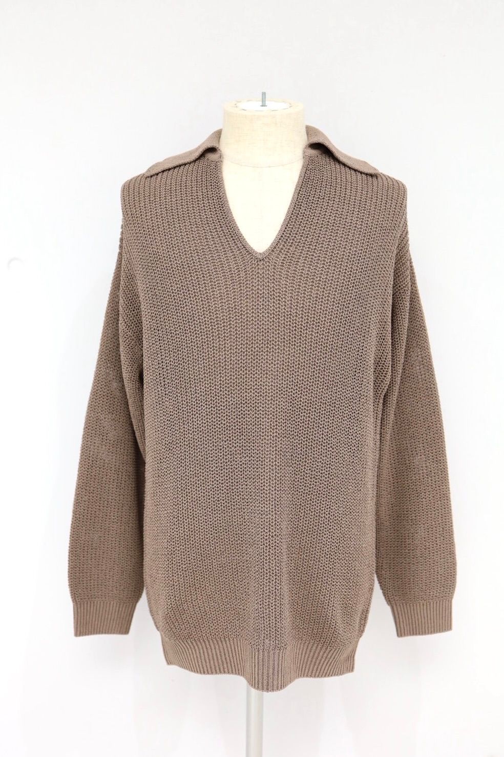 グラフペーパー Women's 26SS  Coiled Wool Nyion Skipper Knit(GL261-80436)TAUPE☆2月28日(土)発売！