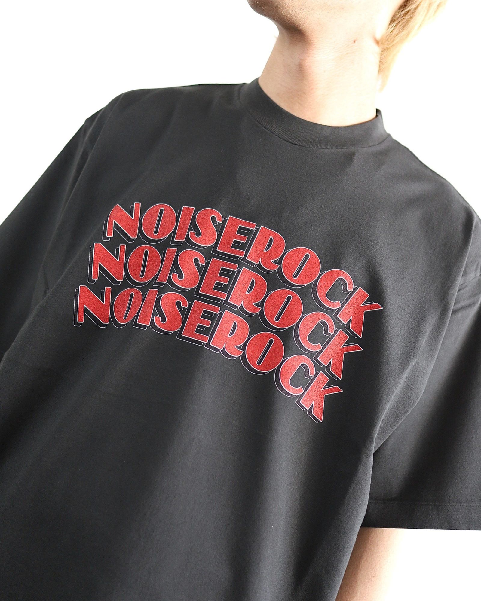 ブラームスルーツストック24SS blurhms NOISE ROCK Print Tee WIDE(Ink Black)style  2024.3.21 | 4435 | mark