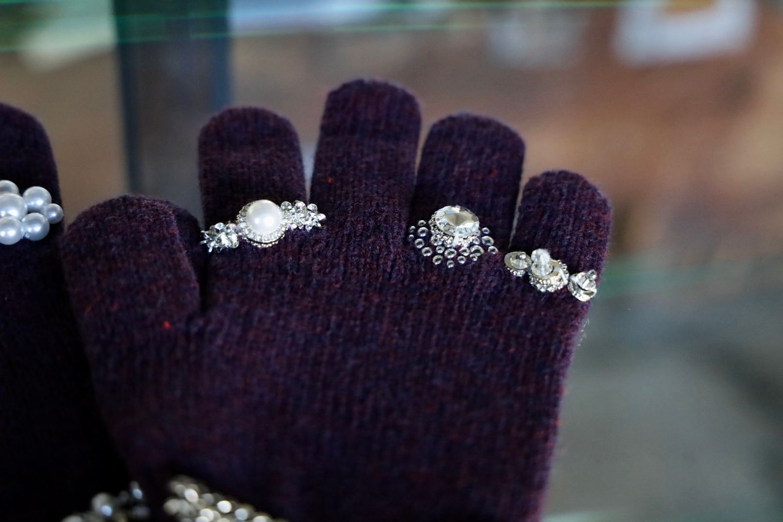 doublet ダブレット 25AW KNIT GLOVES WITH RINGS (25AW88GV05) PURPLE★9月13日(土)発売！