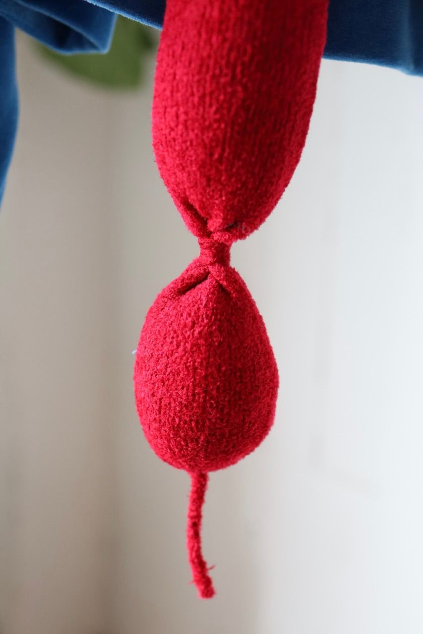 doublet ダブレット26AW BALLOON DOG KNIT SCARF (26AW59KN236)RED