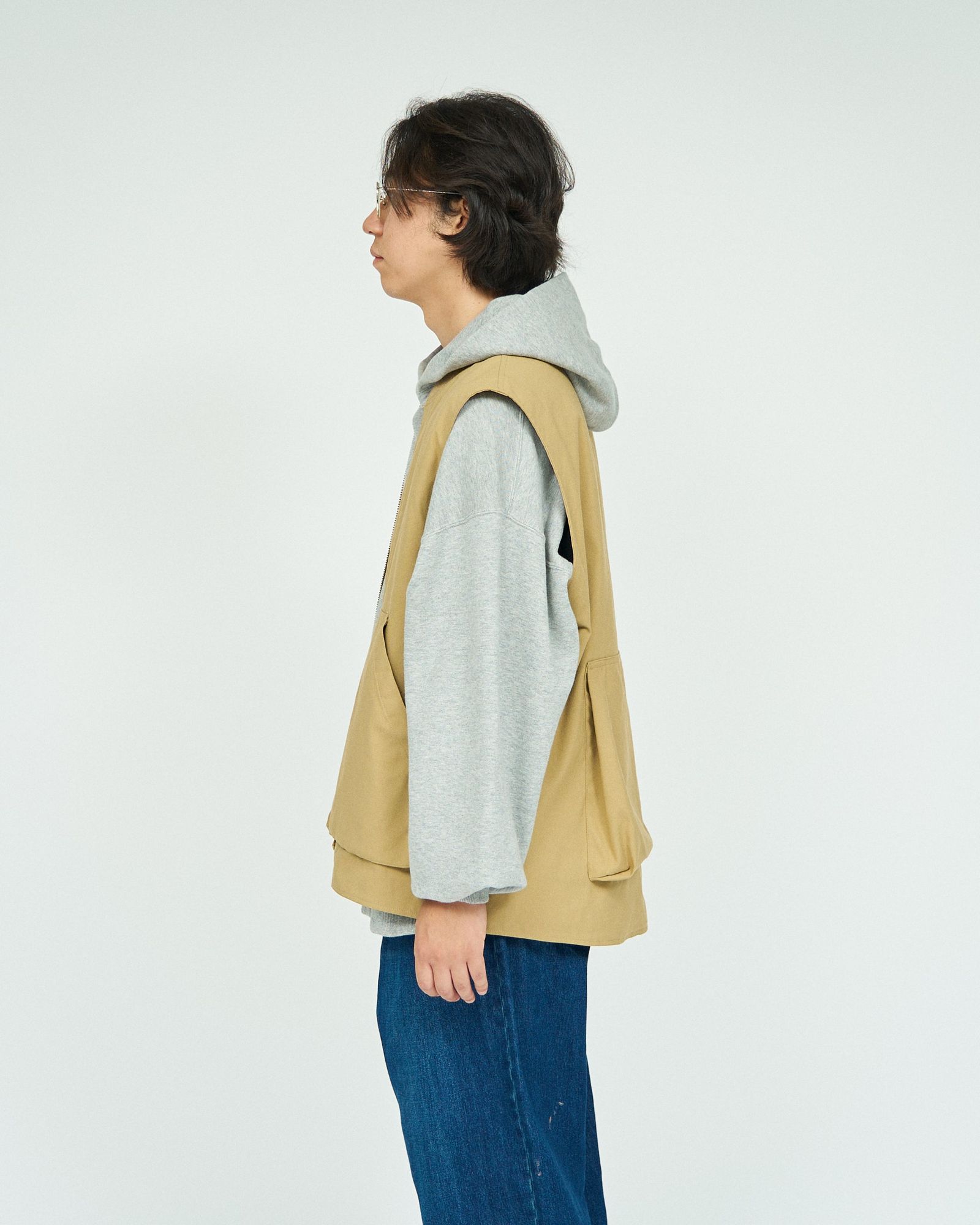 フレッシュサービス BOA LINED DUCK VEST (FSC243-30185)BEIGE