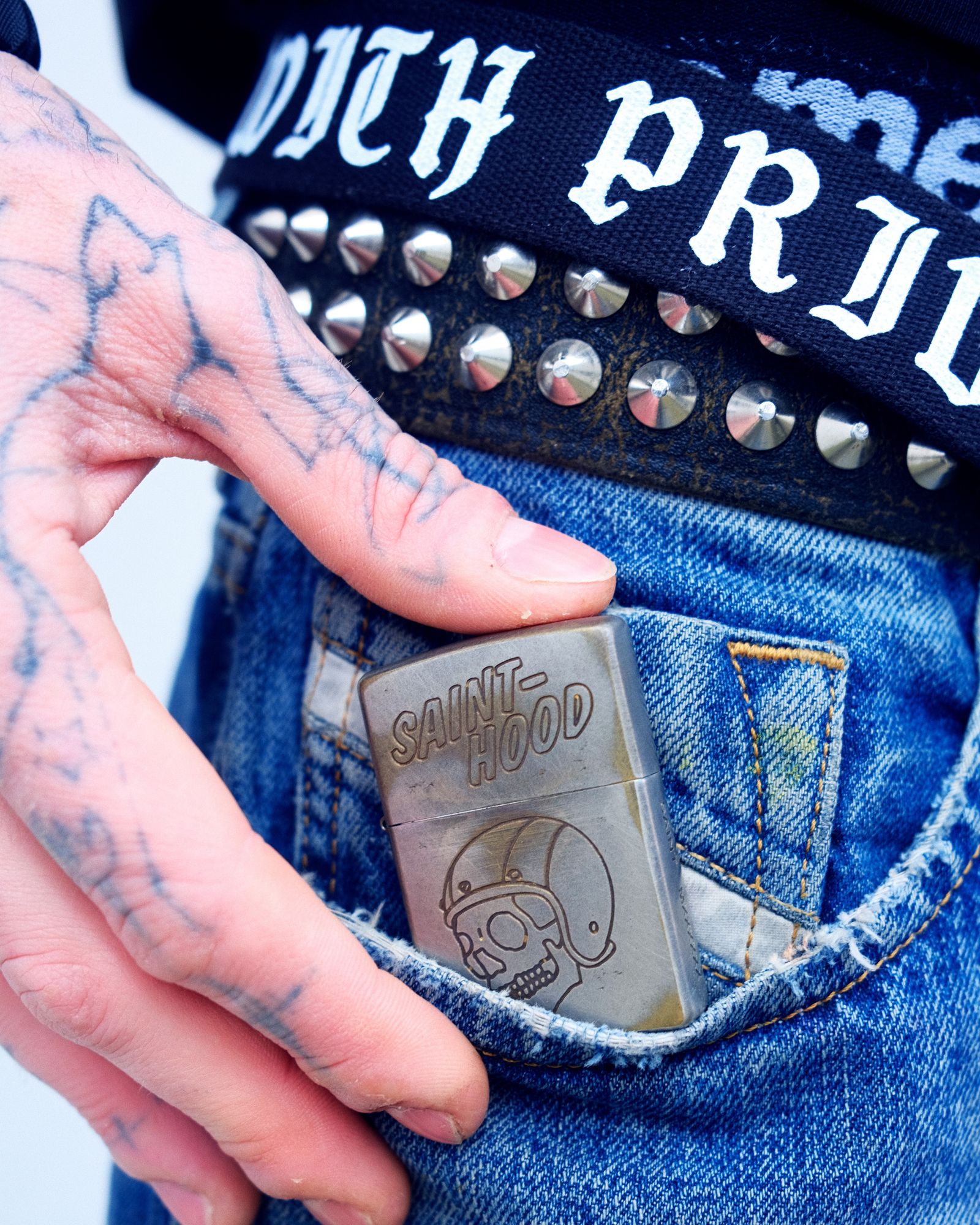 セントマイケル STHD . AGED ZIPPO LIGHTER(SM-HR8-0000-C79)SILVER