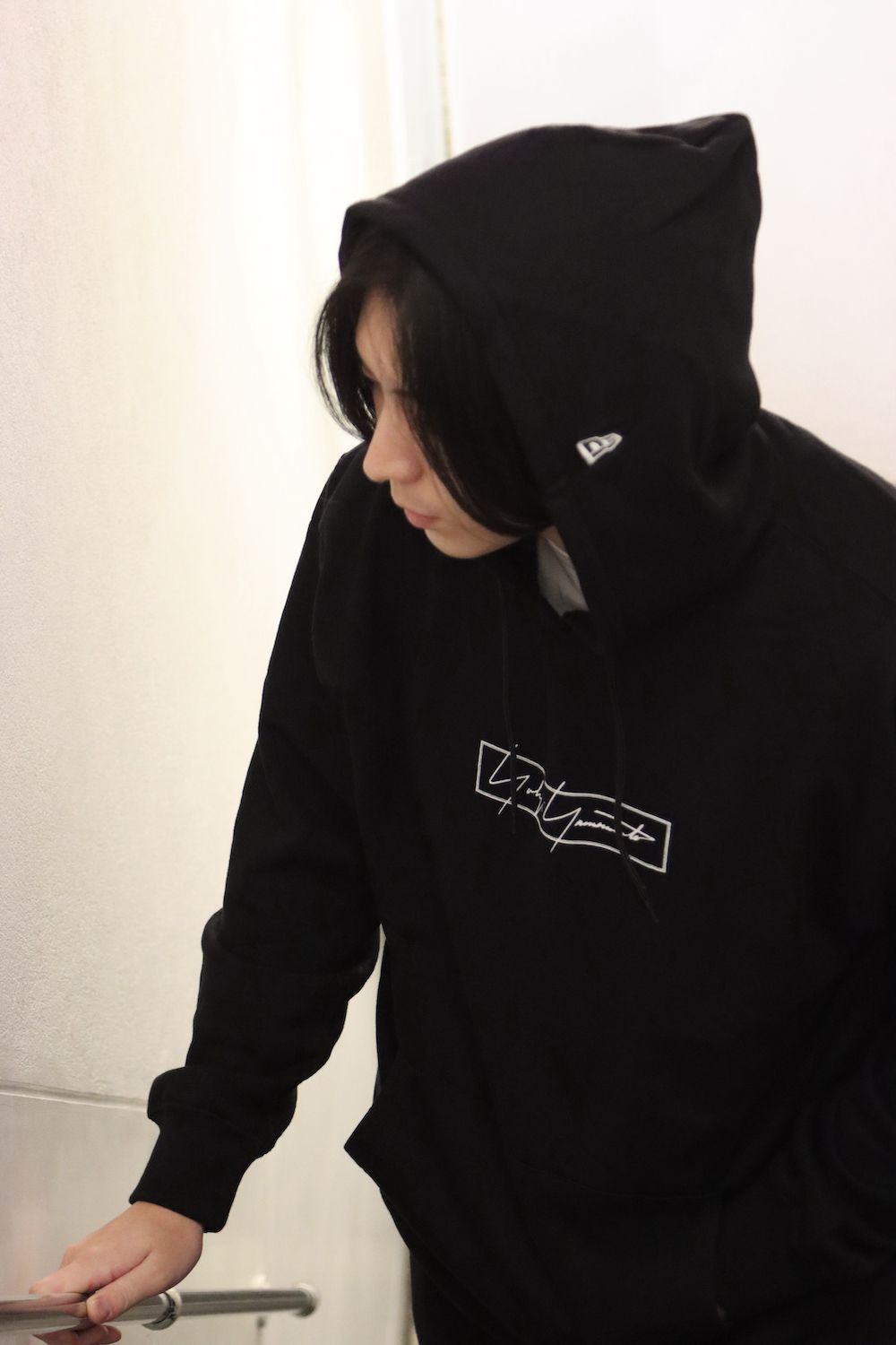 Yohji Yamamoto×New Era BOX LOGO PRINT SWEAT PULLOVER HOODIE style.2021.11.14.