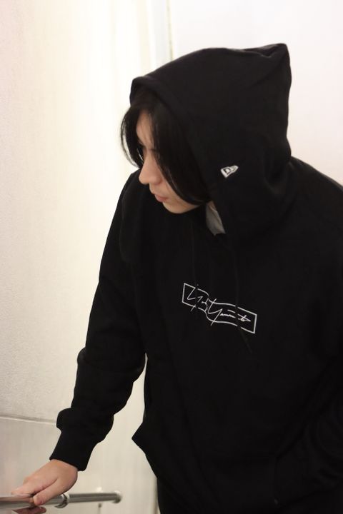 Yohji Yamamoto×New Era BOX LOGO PRINT SWEAT PULLOVER HOODIE style.2021.11.14.