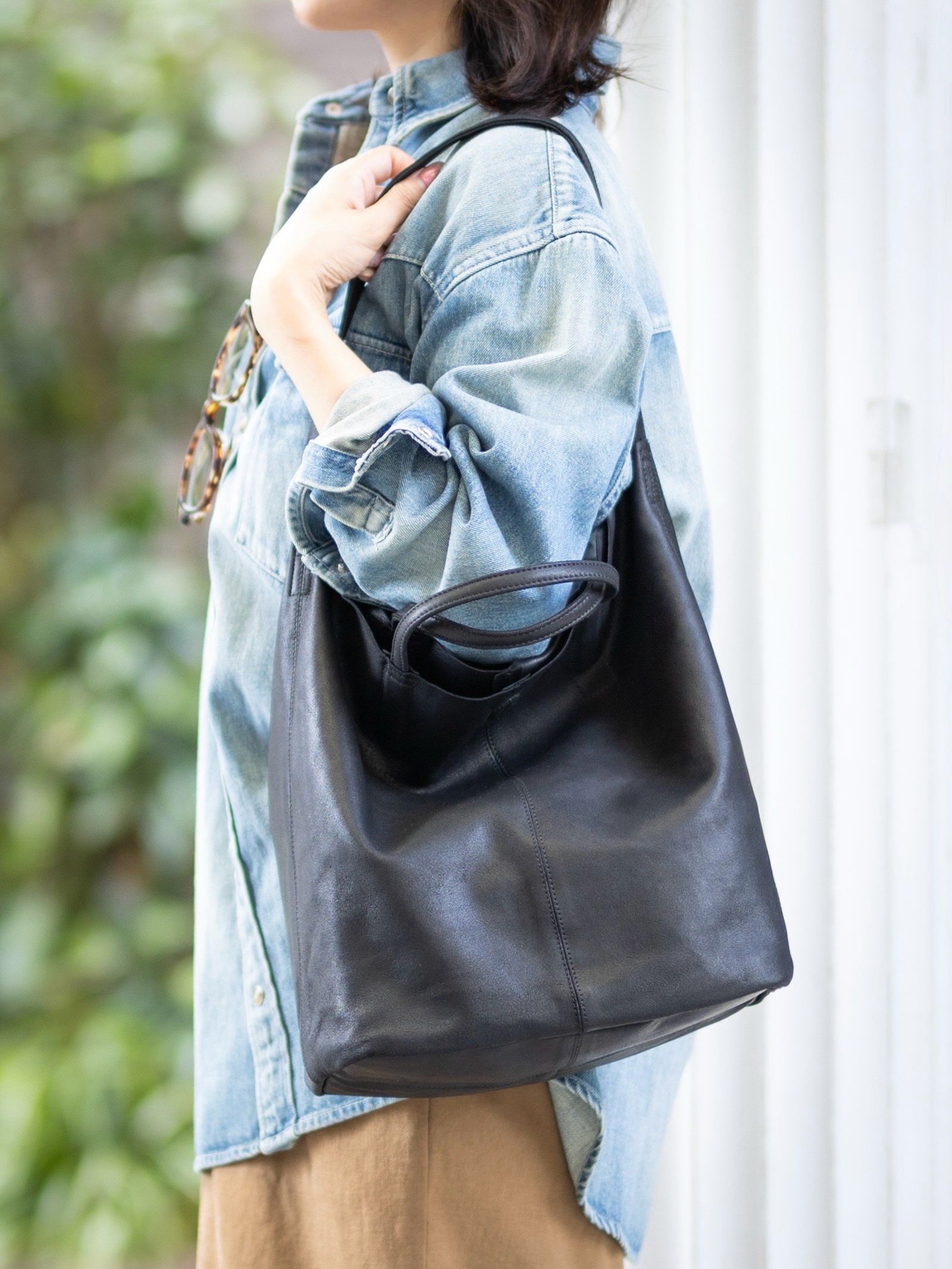 Morphee / モルフェ ショルダーバッグ 2WAY ONE SHOULDER(Mサイズ)(MOM-BLK)BLACK☆新作発売！