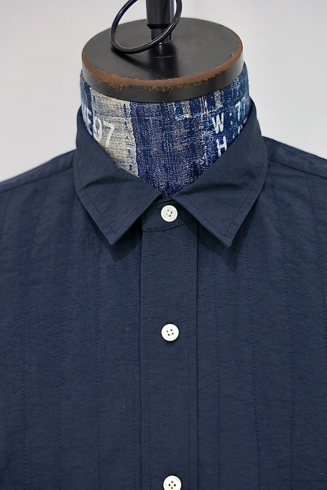 S.F.C 25FW エスエフシー SFC NYLON STITCHED SHIRTS (SFCFW25S01)D Navy