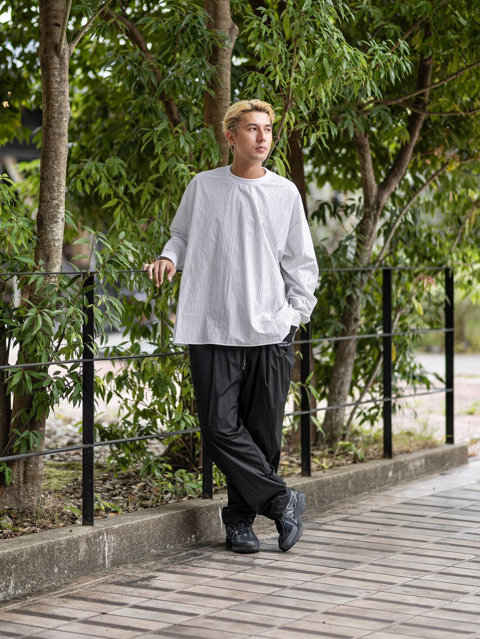S.F.C 2026FW エスエフシー STRIPE CREWNECK SHIRT (SFCFW26S01)White☆9月12日(土)発売！
