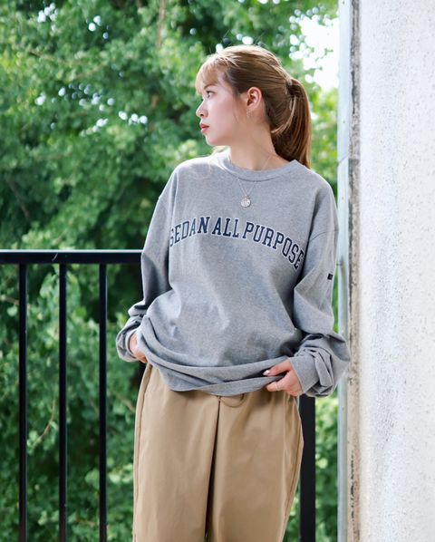 SEDAN ALL-PURPOSE 新作Arch Logo L/S Tee style.2023.7.29