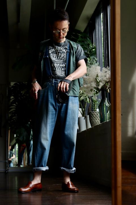 A.PRESSE No.2 Washed Denim Pantsスタイル2023.6.19.