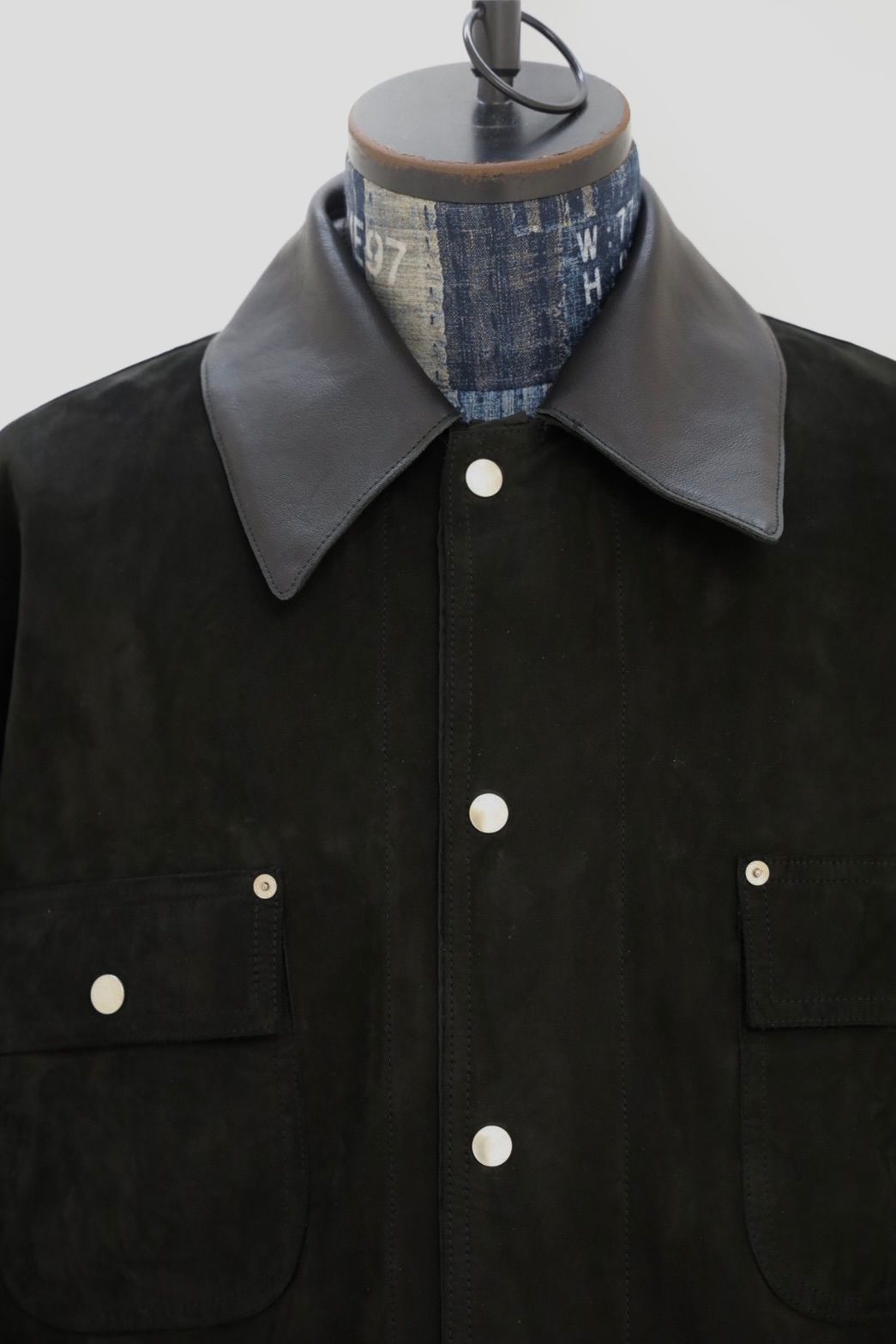 ヨーク 25FW Nuback Leather Coverall Jacket(YK25FW01019B)BLACK☆10月11日(土)新作発売！