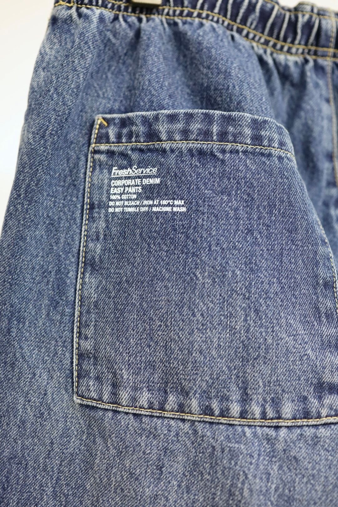 フレッシュサービス CORPORATE DENIM EASY PANTS (FSC263-40154FB)DARK WASH☆7月25日(土)発売！