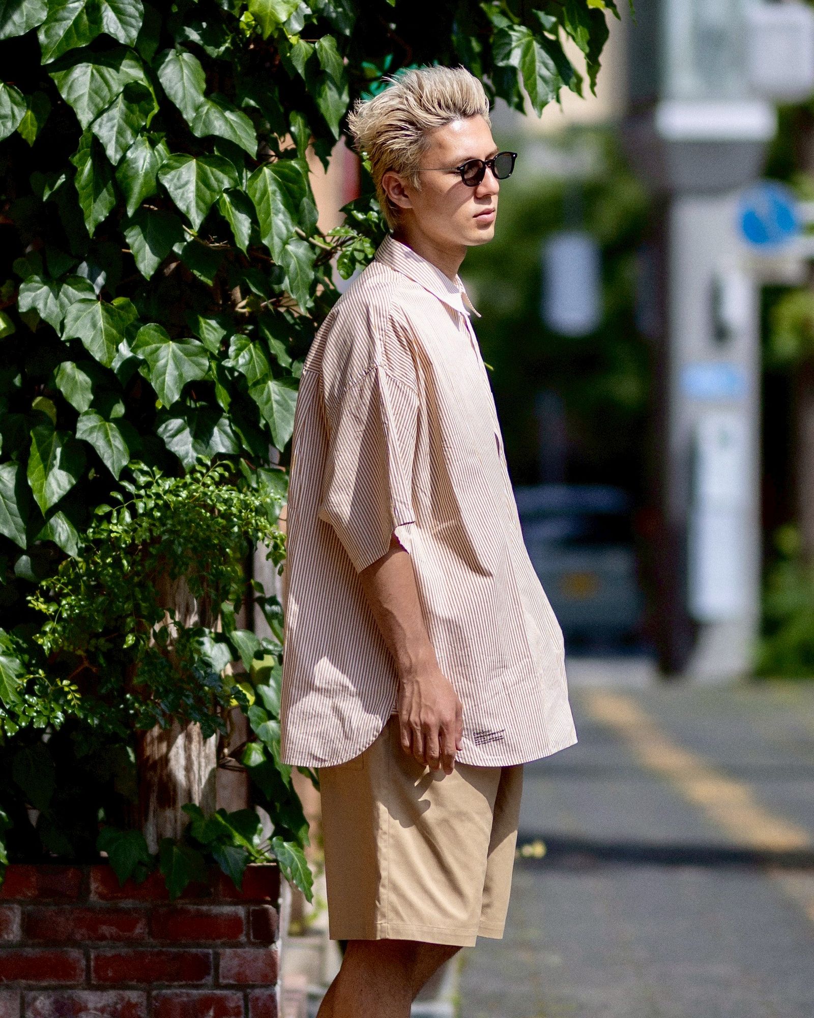 フレッシュサービス CORPORATE UNIFORM S/S SHIRT(YELLOW STRIPE)