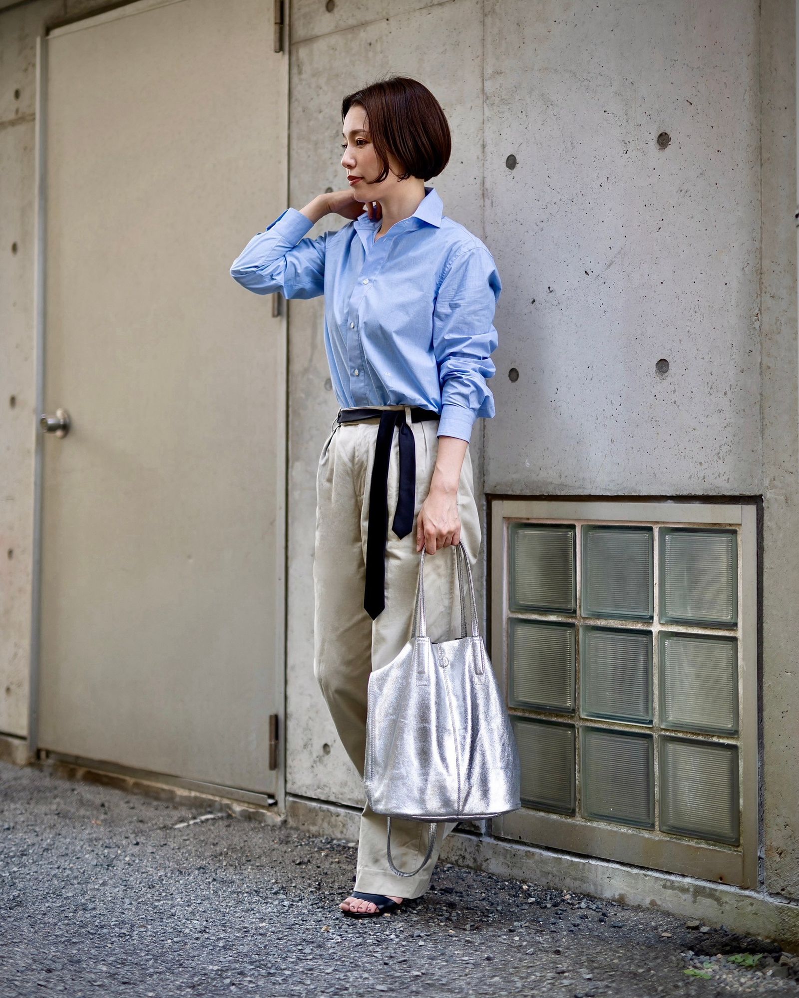 J.B. ATTIRE  Paris blue shirts style 2024.08.19