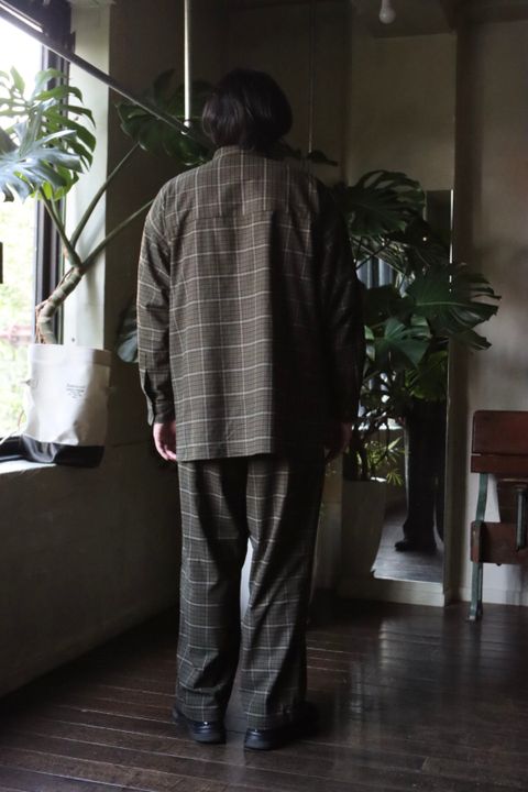 FreshService WOOLY STRETCH TAB-COLLAR SHIRT style.2022.9.10