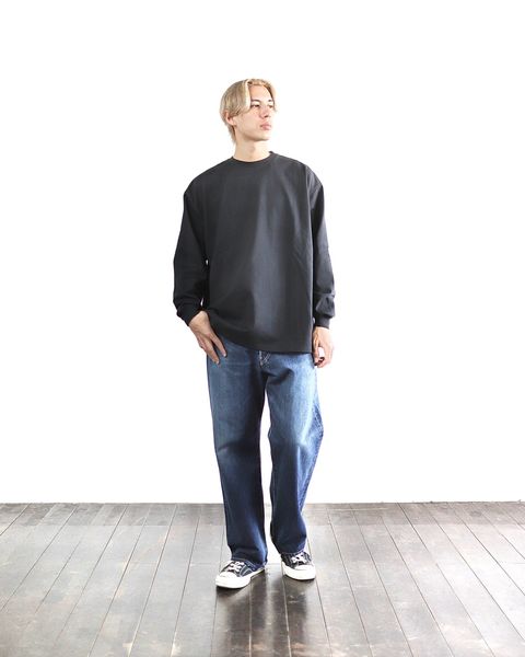 グラフペーパー24SS Heavy Weight L/S Oversized Tee (BLACK)style 2024.3.15