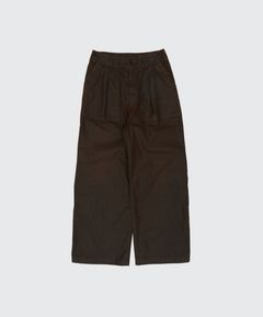 YOKE 26SS Coating Cotton 1pleated Backer Pants(YK26SS01184P)BROWN☆2月14日(土)発売！