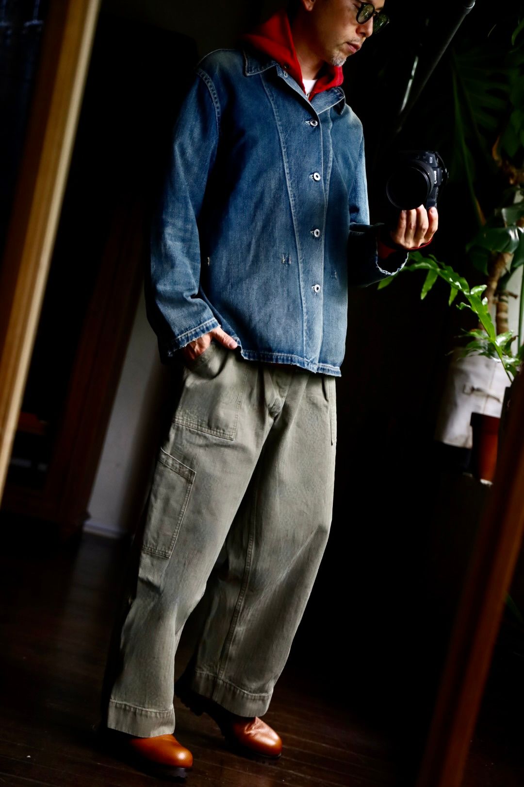 ジャケット・アウター A.PRESSE US Army Vintage Denim Coverall A.PRESSE - アプレッセ US Army Vintage Denim Coverall(24AAP