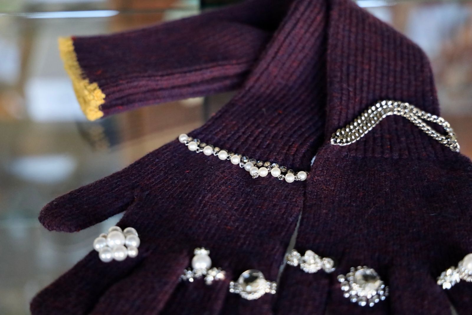 doublet ダブレット25AW LONG KNIT GLOVES WITH RINGS (25AW87GV04) PURPLE★9月13日(土)発売！