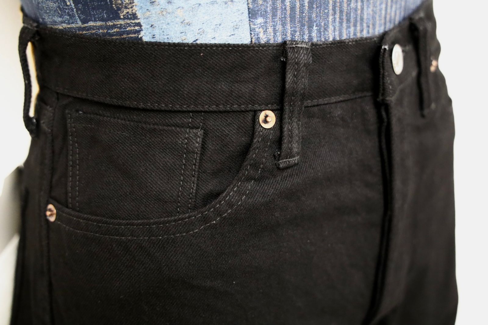 セントマイケル 26SS BLACK DENIM PANTS/STRAIGHT (SM-MK8-0000-077)