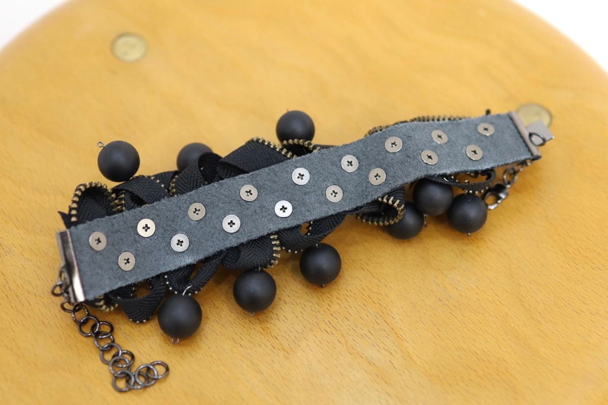 Yohji Yamamoto SPIKE BRACELET (HK-A49-940)BLACK☆3月18日発売！