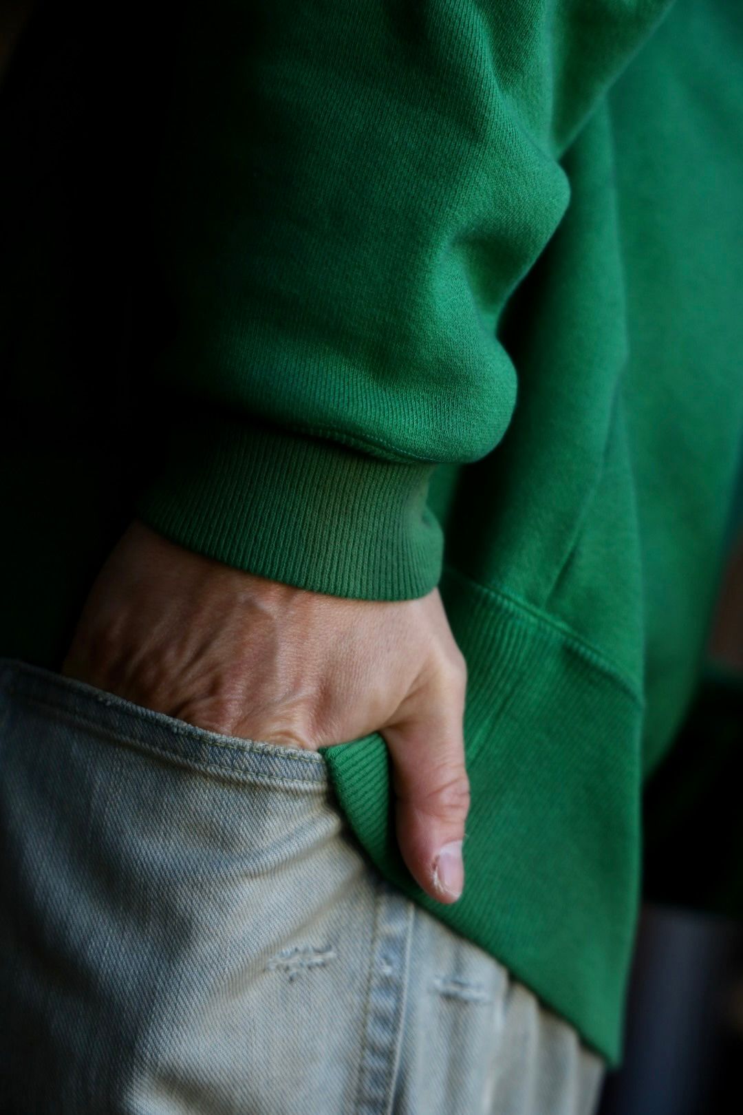 A.PRESSE  Vintage Sweatshirt"GREEN"スタイル2025.2.3.