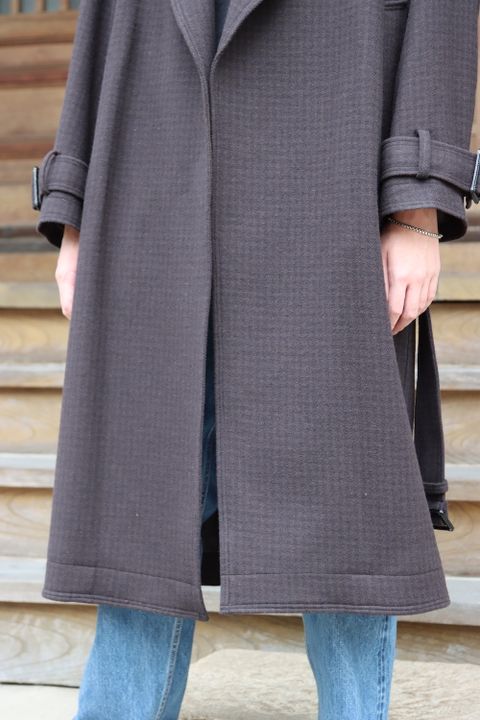 YOKE DOUBLE BREAST OVERCOAT(YK21AW0242C) style.2021.9.13.