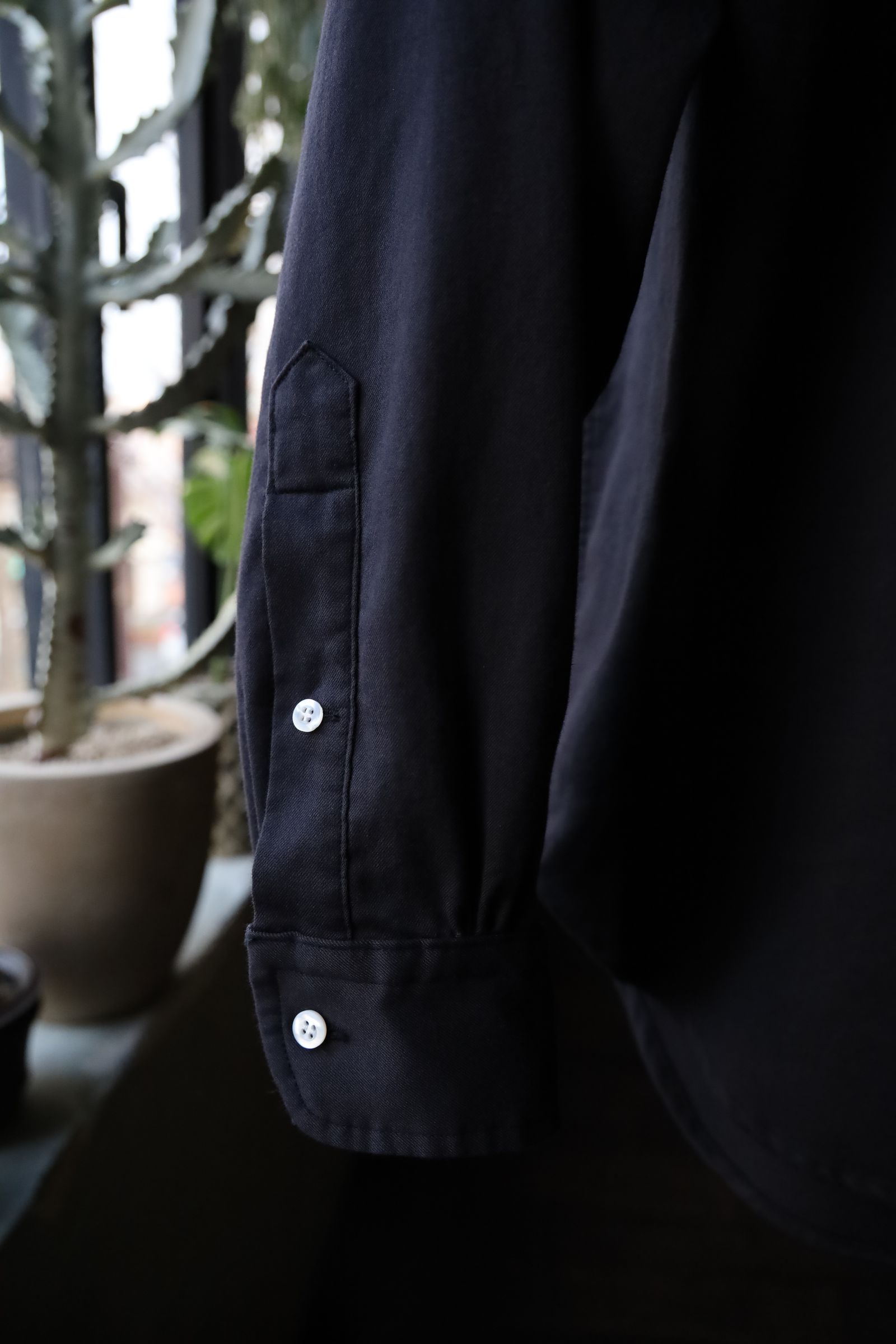 アプレッセ Double Weave Twill Regular Collar Shirt(25SAP-02-10H)BLACK☆1月11日(土)発売！