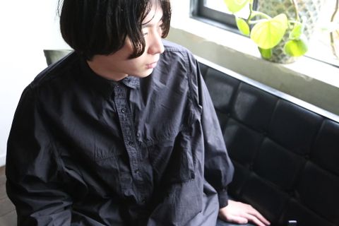 Graphpaper Garment Dyed Poplin Umbrella Yoke Shirt(GM211-50032) style.2021.1.24.