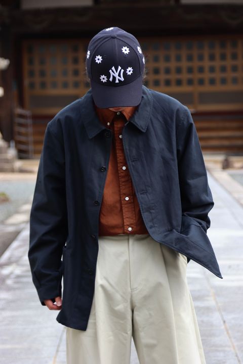 STUDIO NICHOLSON SORTE PEACHED COTTON TWILL DEEP PLEAT VOLUME PANTS(SNM-351)style.2022.02.02.