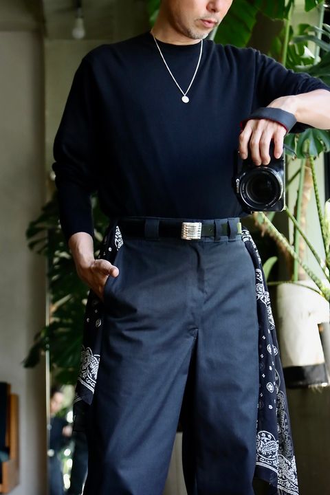 A.PRESSE Double Breasted Jacketスタイル
