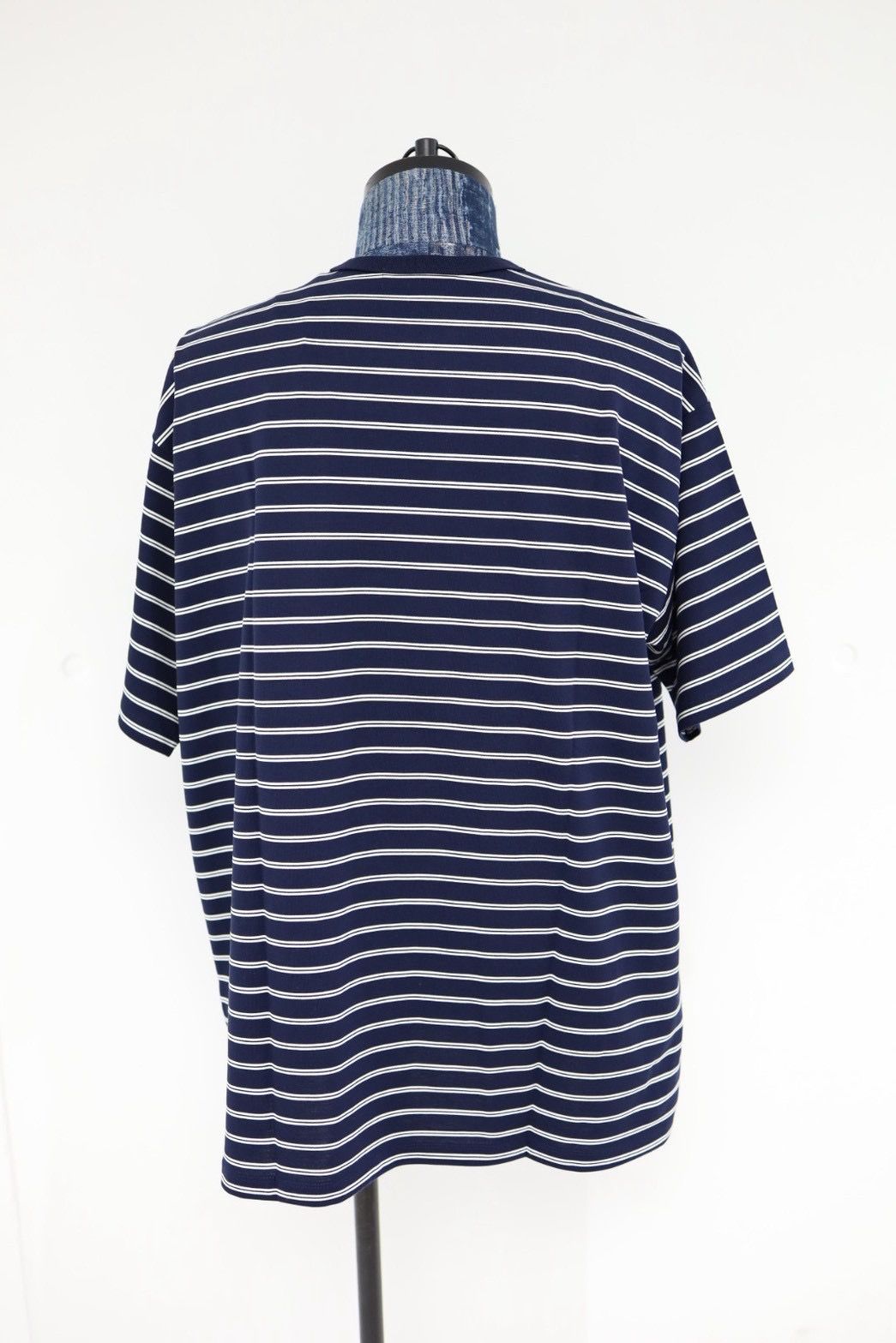 グラフペーパー26SS Tri Spun Border S/S Tee(GU261-70120B)NAVY×WHITE☆2月28日(土)発売！