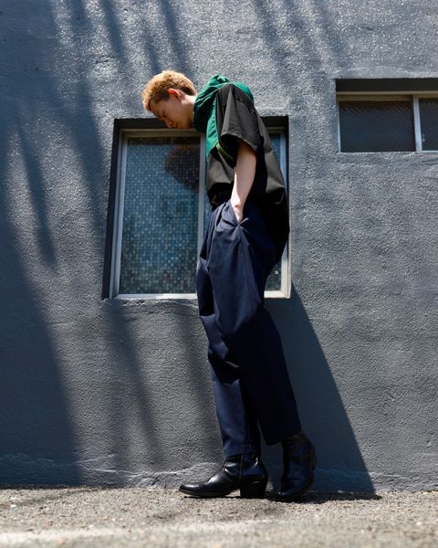 is-ness イズネス23SS フーディmixスタイル