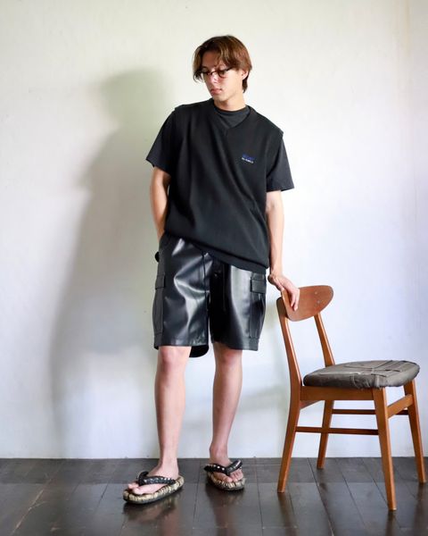 SEDAN ALL-PURPOSE 23FW TECH LOGO KNIT VESTスタイル