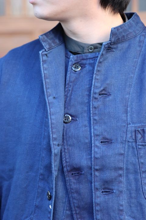 Ets.MATERIAUX 22SS French work jacket"BLUE"style