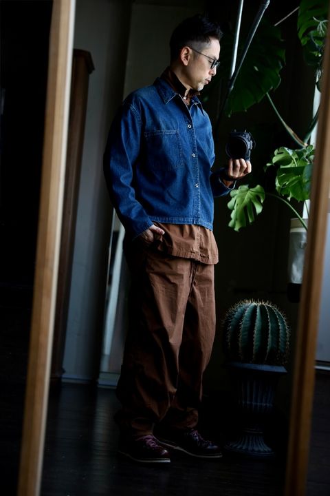 A.PRESSE US NAVY Denim Jacketスタイル