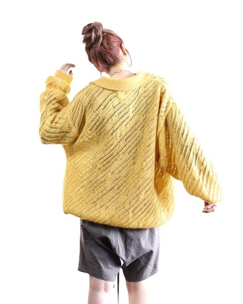 YOKE 新作SILK MOHAIR PULLOVER SWEATER style.2024.2.3