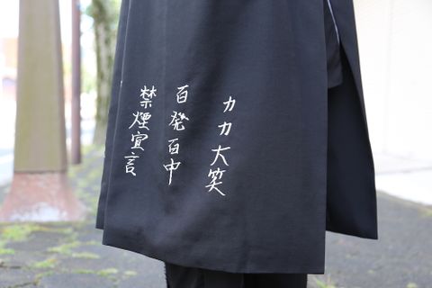 Yohji Yamamoto pour Homme 2020AW K-メッセージ刺繍ジャケットstyle.2020.9.9.